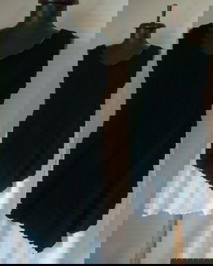 PANZA TOPITA ALB-NEGRU