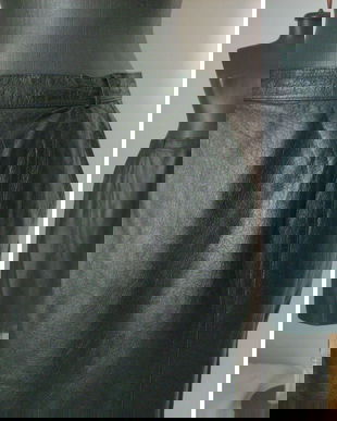 FUSTA MIDI PIELE NATURALA