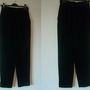 PANTALONI TIGARETA CATIFEA NEAGRA