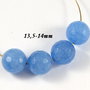 6505 - (6buc) Agate fatetate, bleu, 13.50mm