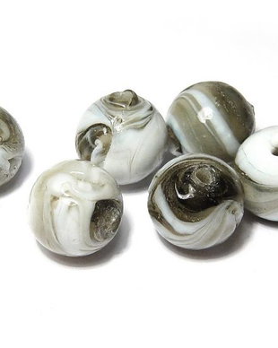 Margele de lampa, 14 mm, gri