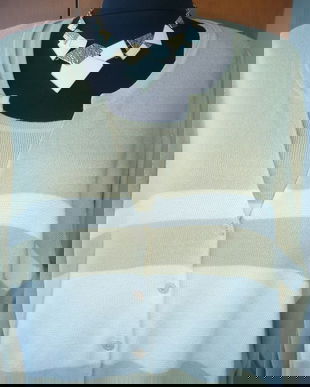 CARDIGAN LIZ CLAIBORNE CU BLUZA LA SET , SET  VINTAGE MINUNAT