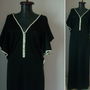 FRENCH BLACK AND WHITE DRESS