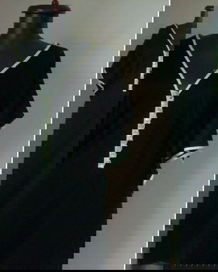 FRENCH BLACK AND WHITE DRESS