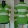 PULOVER GREEN STRIPE