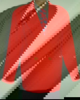 Sacou vintage ,rosu vesel