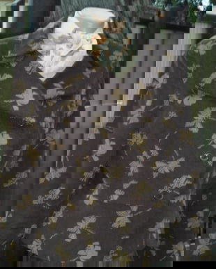 Sacou  catifea  velur, imprimat