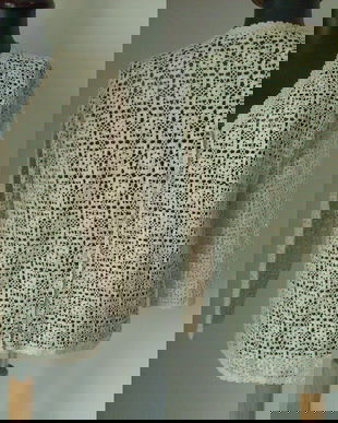 CARDIGAN CROSETAT MANUAL MACRAME