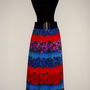 REDUCERE Fusta vintage din bumbac satinat, cu colorit spectaculos