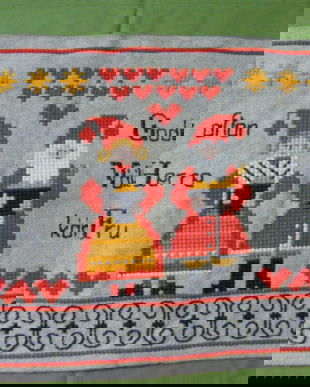 Broderie rustica cu pitici