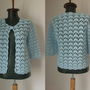 Cardigan lanita crosetat manual