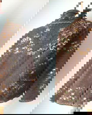 JACHETA PIELE BRODATA