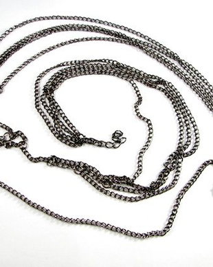 6085 - Accesoriu par / lantisoare, aliaj metalic gun metal