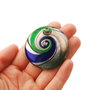 Pandantiv sticla murano  -  Swirl  - 43 mm