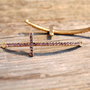 1b link ,cruce cu rhinestone ametist 56x15mm (GPLAK 148)