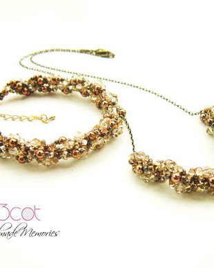 REZERVAT-Set colier si bratara -Glitter