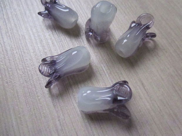 Lalele lampwork 20x14 mm