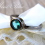 Iel argint&cristal topaz BLUE