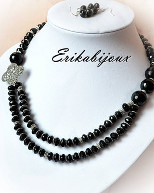Set black agat