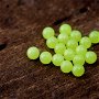 18 b Margelute sticla - galben- verde fosforescent