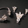 6249 - SET Princess Arwen Evenstar, pandantiv, charms, bratara, cristal sticla, aliaj argintiu