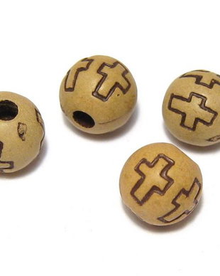 Margele din acril, antic style, 10 mm