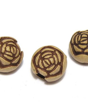 Margele din acril, antic style, 10 mm