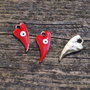 1b charm aurit evil eye, rosu 23x10mm (GPLAK 153)