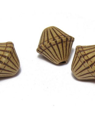 Margele din acril, biconice, antic style, 9 mm