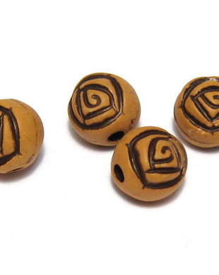 Margele din acril, antic style, 8 mm