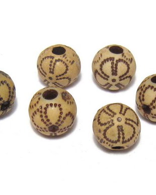 Margele din acril, antic style, 8 mm