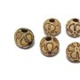 Margele din acril, antic style, 8 mm