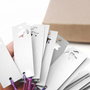 Etichete / price tag/ thank you tag carton Alb si fire de rafie - 20 buc -