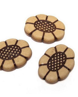 Margele din acril, decorative, antic style, 14x18 mm