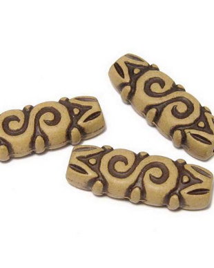 Margele din acril, antic style, 25x9 mm