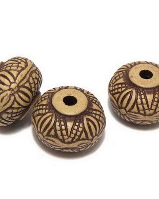 Margele din acril, antic style, 15x11 mm
