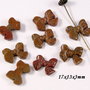 6535 - (2buc) Margele, ocean jasper, fundite sculptate manual