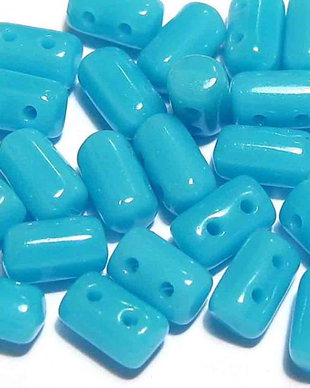 Margele rulla, 3x5 mm, Blue Turquoise