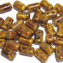 Margele rulla, 3x5 mm, Opaque Yellow - Picasso
