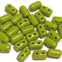 Margele rulla, 3x5 mm, Opaque Olivine