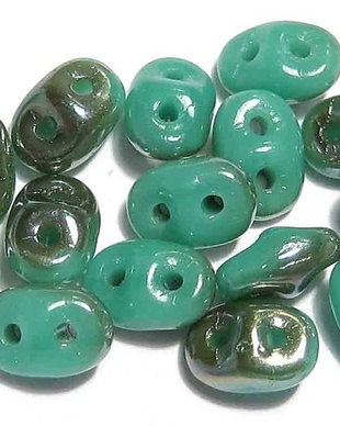 Margele din sticla, Superduo, Turquoise - Celsian-63130