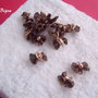 Fundita link finisaj cupru aprox 4.5x9x13 mm