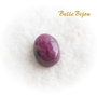 Cabochon oval din ruby zoisite aprox 5x9x12 mm