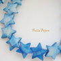 Stelute din sidef fatetate pe ambele fete dimens 15 mm, culoare bleu ciel