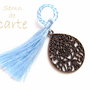 Semn de carte cupru/canaf matase