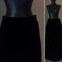 FUSTA LUNGA CATIFEA NEAGRA BUMBAC