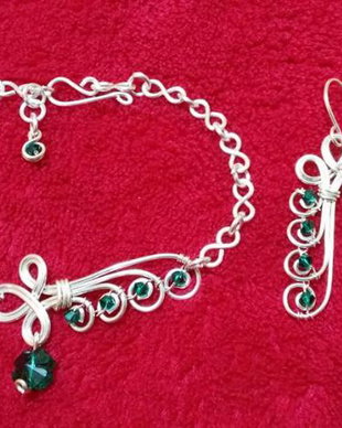 Set cristale Swarovski.
