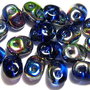Margele din sticla, Superduo, Vitral - Sapphire