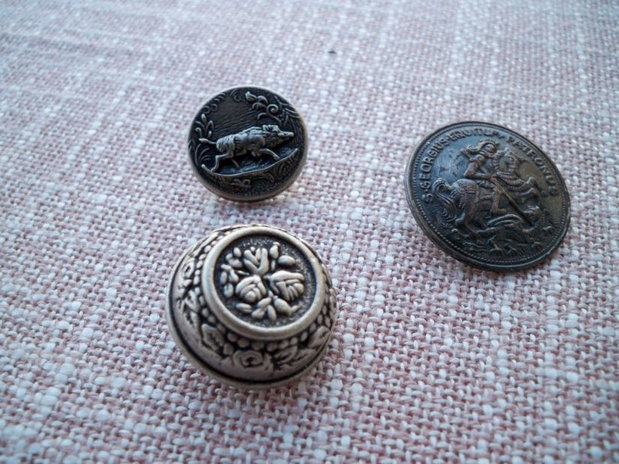 Mix nasturi metalici argintii