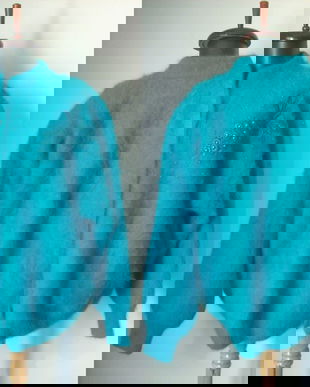 CARDIGAN ANGORA BRODERIE